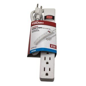 Hyper Tough 6-Outlet Power Strip with a 2.5-foot cord